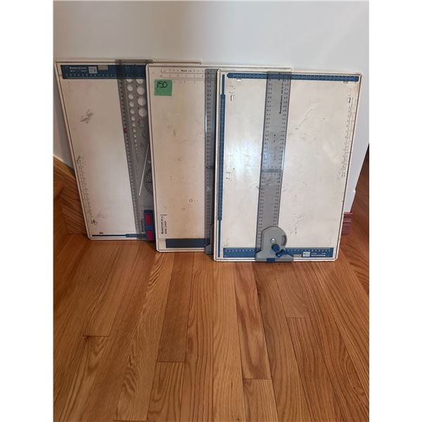 3 Staedtler Mars technical drawing and drafting boards
