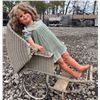 Image 2 : Genuine Shirley Temple Doll with Original Dress and Wicker Baby Carriage