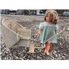 Image 3 : Genuine Shirley Temple Doll with Original Dress and Wicker Baby Carriage