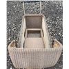 Image 4 : Wicker Baby Carriage with Metal Frame and Four Wheels, Early 20th Century