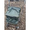 Image 4 : Early Metal and Canvas Baby Doll Stroller with Foldable Hood and Four Wheels