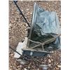 Image 5 : Early Metal and Canvas Baby Doll Stroller with Foldable Hood and Four Wheels