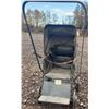 Image 6 : Early Metal and Canvas Baby Doll Stroller with Foldable Hood and Four Wheels