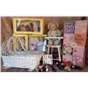 Image 1 : Dolls Lot w/ Mattel Chatty Cathy, Effanbee, Cradle, Mini Dolls, High Chair