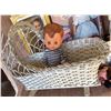 Image 5 : Dolls Lot w/ Mattel Chatty Cathy, Effanbee, Cradle, Mini Dolls, High Chair