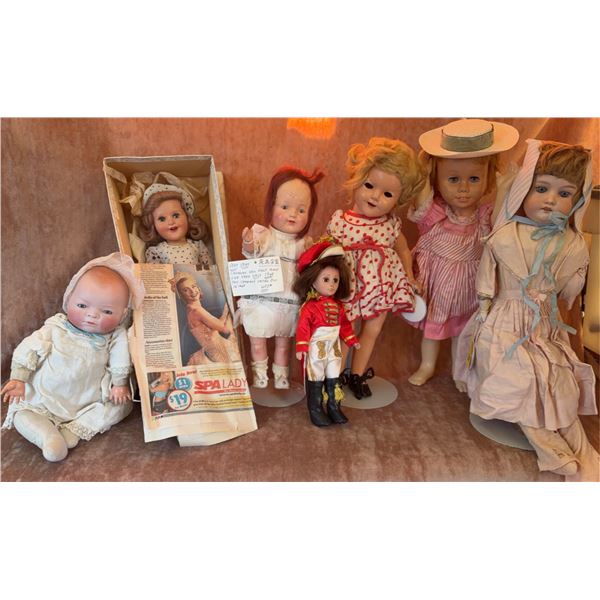 20th-Century Dolls Including Rare 1948 Canadian Doll, Boxed Doll, Bisque
