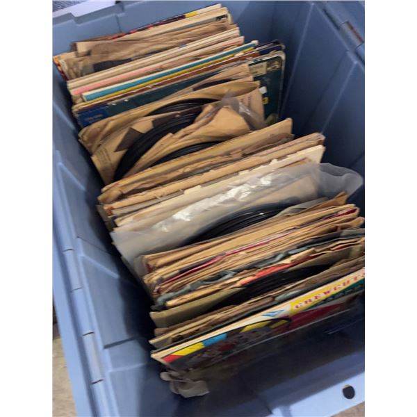 Large Bin of Assorted 78 RPM Records, LPs and Story Albums Various Artists