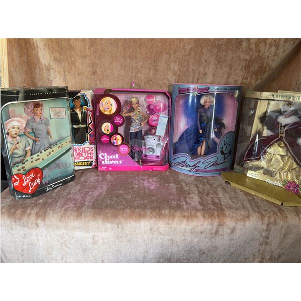 Collector Dolls: I Love Lucy, New Kids on the Block, Chat Divas, Marilyn Monroe