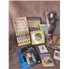 Image 2 : Vintage Lot: Books, Signed Knives, Art Glass Vases, Dolls, Figurines, Glassware
