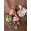 Image 2 : Figurine Collection and Assorted Glassware Including Apple-Shaped and Cut-Glass Pieces