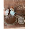 Image 4 : Figurine Collection and Assorted Glassware Including Apple-Shaped and Cut-Glass Pieces