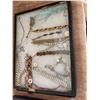 Image 3 : Two Display Cases of Vintage Costume Brooches and Bracelets Assorted Styles