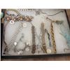 Image 5 : Two Display Cases of Vintage Costume Brooches and Bracelets Assorted Styles