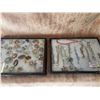 Image 1 : Rhinestone Brooches and Costume Jewelry with Bracelets and Necklaces in Display Cases