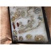 Image 2 : Costume Jewellery Lot, Brooches, Necklaces, Earrings, Bracelets in Trays