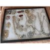 Image 5 : Costume Jewellery Lot, Brooches, Necklaces, Earrings, Bracelets in Trays