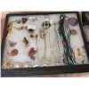 Image 6 : Costume Jewellery Lot, Brooches, Necklaces, Earrings, Bracelets in Trays