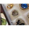 Image 9 : Vintage Costume Jewellery Lot: Earrings, Brooches, Pins, Clip-Ons, 30+ Pieces