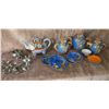Image 1 : Satsuma Dragonware Tea Set, Elephant Teapot, Silverplate Creamer Sugar Spoons