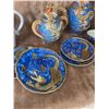 Image 5 : Satsuma Dragonware Tea Set, Elephant Teapot, Silverplate Creamer Sugar Spoons