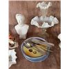 Image 4 : Collectibles: Goebel Figurine, England Porcelain, Busts, Milk Glass, Tableware