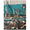 Image 3 : Silverplate Flatware and Serving Pieces in Fitted Wooden Case