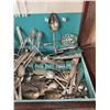 Image 4 : Silverplate Flatware and Serving Pieces in Fitted Wooden Case