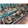 Image 6 : Silverplate Flatware and Serving Pieces in Fitted Wooden Case