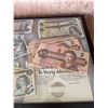 Image 5 : Framed Collection of Canadian Banknotes and Coins With Historical Paper Money and Coins
