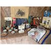Image 1 : Lot: Vintage Books, Toy Tea Sets, Miniature Furniture, Queen Mother Textile, Collectibles