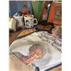 Image 4 : Lot: Vintage Books, Toy Tea Sets, Miniature Furniture, Queen Mother Textile, Collectibles