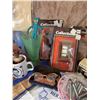 Image 5 : Lot: Vintage Books, Toy Tea Sets, Miniature Furniture, Queen Mother Textile, Collectibles