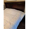 Image 3 : King Size Dark Wood Bed Frame with iComfort Mattress and Cover