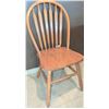 Image 5 : Oak Dining Table With Leaf 6 Spindle Back Chairs