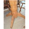 Image 6 : Oak Dining Table With Leaf 6 Spindle Back Chairs