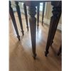 Image 4 : Three Stacking Wood Nesting Tables with Turned Legs