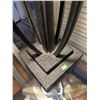 Image 5 : Stained Glass Table Lamp With Geometric Shade and Metal Base