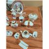 Image 8 : Limoges France Porcelain Miniature Collection, Gilt Trim, Assorted Tea Sets and Plates