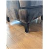 Image 4 : Bowring Brown Fabric Wingback Armchair with Accent Cushion