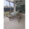 Image 2 : Outdoor Patio Set With Glass Table And Six Mesh Chairs