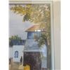 Image 3 : Decorative Lot: Framed Signed Print, Frosted Glassware, Candle Holder, Crystal Bird