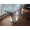 Image 3 : Glass Top Modern Tables with Chrome and Black Metal Bases