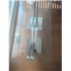 Image 4 : Glass Top Modern Tables with Chrome and Black Metal Bases
