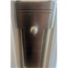 Image 3 : Two-Arm Brushed Metal Torchiere Floor Lamp with Swirl Glass Shade