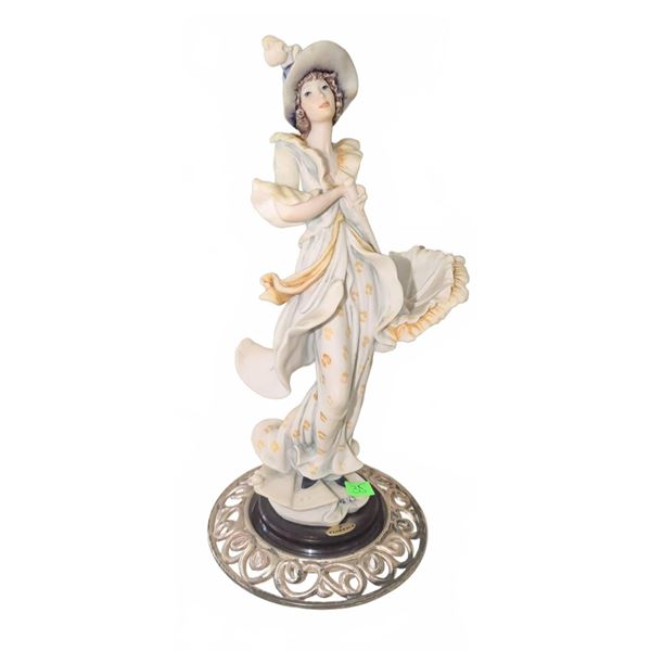 Florence Giuseppe Armani Sun Shower Porcelain Figurine on Ornate Base