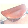 Image 3 : Wooden Demilune Console Table with Drawer and Lower Shelf
