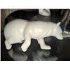 Image 3 : Two White Polar Bear Figurines and Female Ice Skater Figurine Group