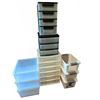 Image 2 : Plastic Storage Containers and Drawer Organizers, 14 Pieces