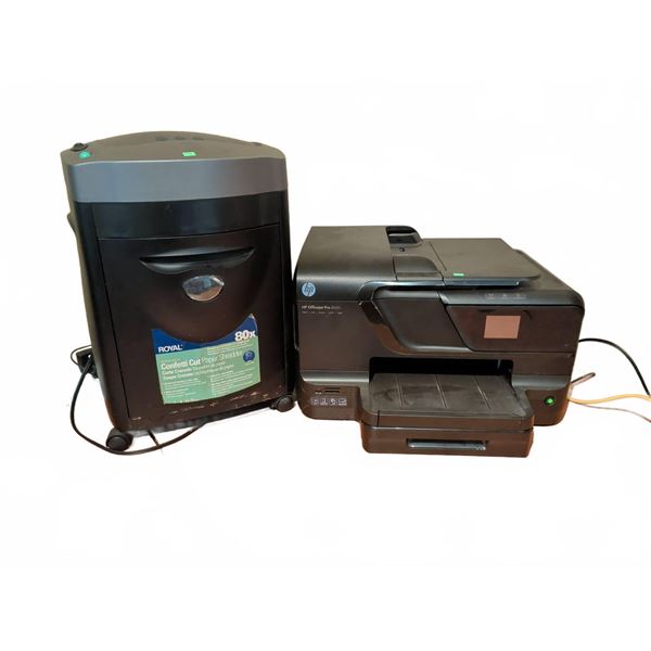 HP Officejet Pro 8600 Printer and Royal 80X Confetti Cut Paper Shredder