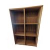Image 1 : Large Wooden Bookshelf with Four Compartments and Adjustable Shelves